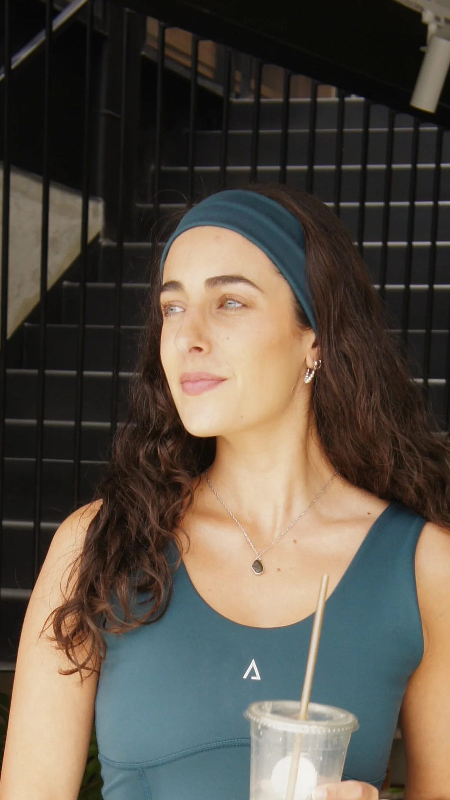 dark forest green activewear matching set headband stretchy pilates yoga tennis golf strength training everyday soft freedom light support gym clothes athleisure workout inala quito ecuador slow fashion international global handmade sustainable